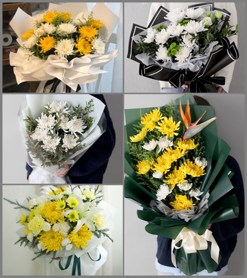 广东梅州市蕉岭县广福镇广育村白事花束代送